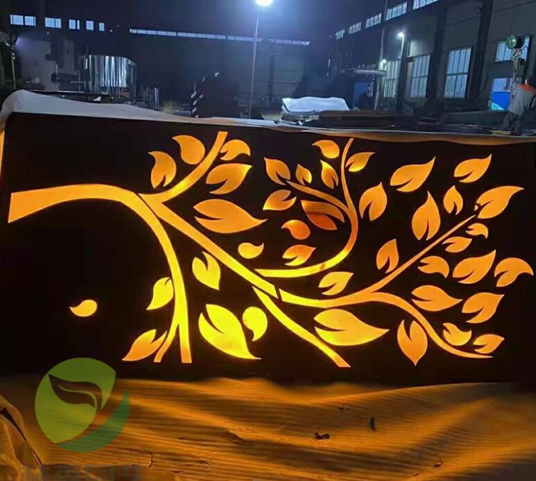 墨脱耐候钢板灯箱